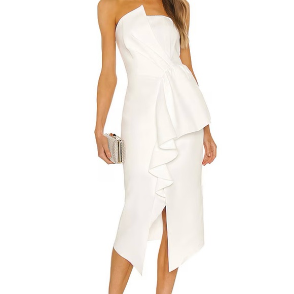 Elliatt Strapless White Dress - Picture 1 of 4